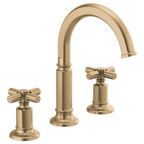 BRIZO INVARI 65376LF Widespread Lavatory Faucet with Arc Spout - Cross Handles 1.2 GPM