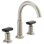 BRIZO INVARI 65376LF Widespread Lavatory Faucet with Arc Spout - Knob Handles 1.2 GPM