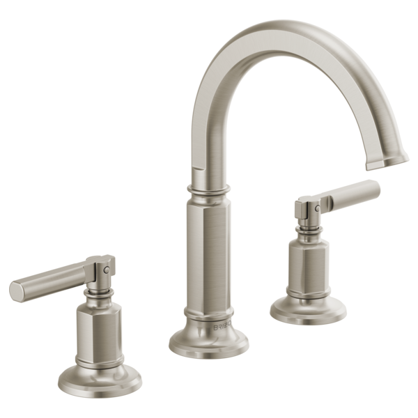 BRIZO INVARI 65376LF Widespread Lavatory Faucet with Arc Spout - Lever Handles 1.5 GPM