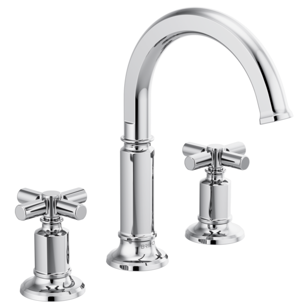 BRIZO INVARI 65376LF Widespread Lavatory Faucet with Arc Spout - Cross Handles 1.2 GPM Main image