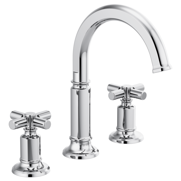 BRIZO INVARI 65376LF Widespread Lavatory Faucet with Arc Spout - Cross Handles 1.5 GPM Main image