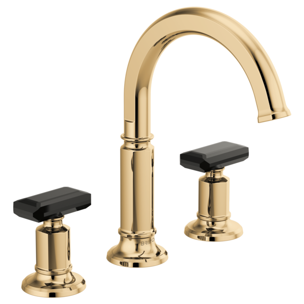 BRIZO INVARI 65376LF Widespread Lavatory Faucet with Arc Spout - Knob Handles 1.5 GPM