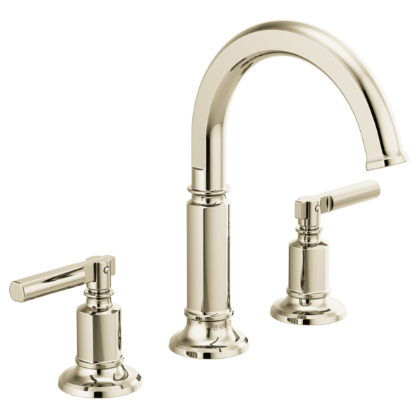 BRIZO INVARI 65376LF Widespread Lavatory Faucet with Arc Spout - Lever Handles 1.5 GPM