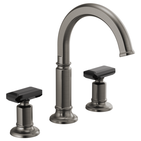 BRIZO INVARI 65376LF Widespread Lavatory Faucet with Arc Spout - Knob Handles 1.5 GPM