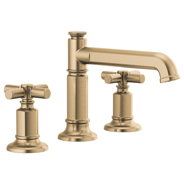 BRIZO 65377LF Widespread Lavatory Faucet with Column Spout - Cross Handles 1.5 GPM Main image