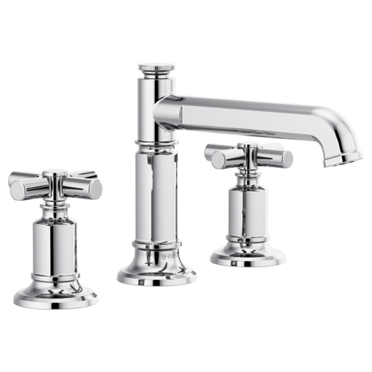 BRIZO INVARI 65377LF Widespread Lavatory Faucet with Column Spout - Cross Handles 1.2 GPM