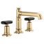 BRIZO INVARI 65377LF Widespread Lavatory Faucet with Column Spout - Knob Handles 1.2 GPM