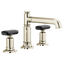 BRIZO INVARI 65377LF Widespread Lavatory Faucet with Column Spout - Knob Handles 1.2 GPM