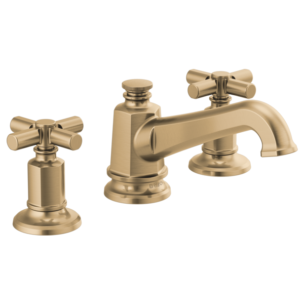 BRIZO 65378LF Widespread Lavatory Faucet with Angled Spout - Cross Handles 1.5 GPM Main image
