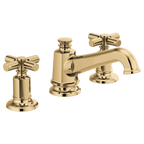 BRIZO 65378LF Widespread Lavatory Faucet with Angled Spout - Cross Handles 1.5 GPM
