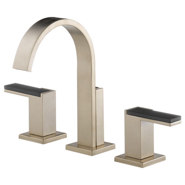 BRIZO 65380LF Widespread Lavatory Faucet - Gray Glass Lever Handles 1.5 GPM Secondary image
