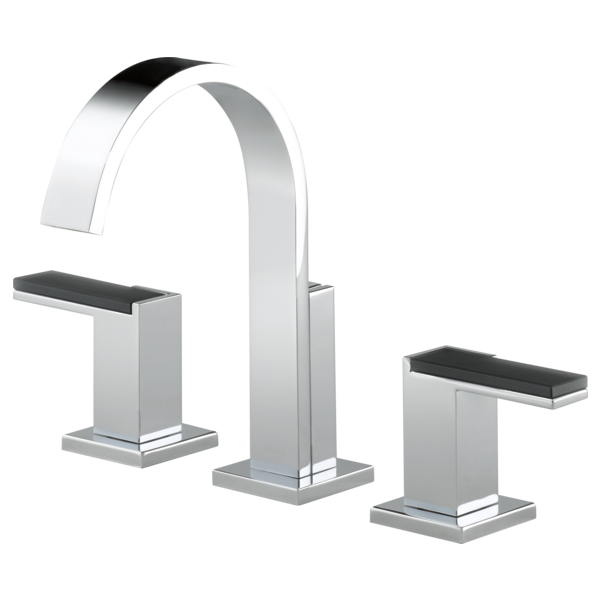 BRIZO SIDERNA 65380LF Widespread Lavatory Faucet - Glass Lever Handles 1.2 GPM Main image