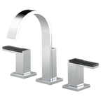 BRIZO 65380LF Widespread Lavatory Faucet - Gray Glass Lever Handles 1.5 GPM