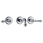 BRIZO 65836LF Two-Handle Wall Mount Lavatory Faucet with Lever Handles 1.2 GPM