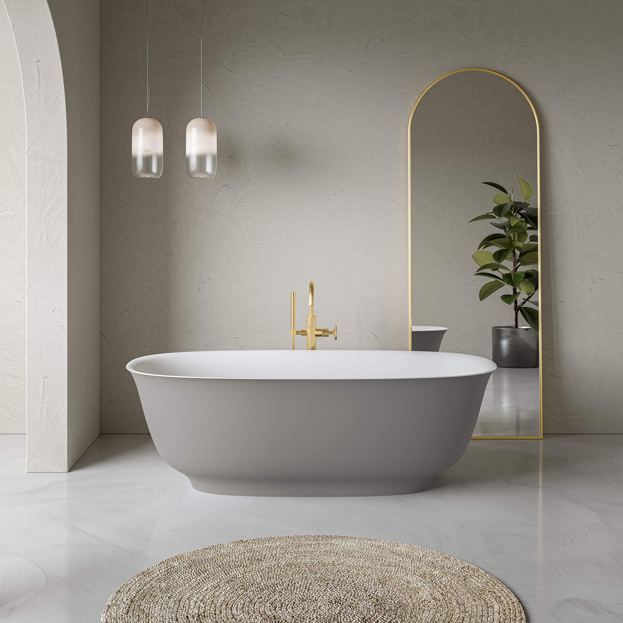 STONETOUCH 66001 Termoli Free Standing Bathtub Secondary image