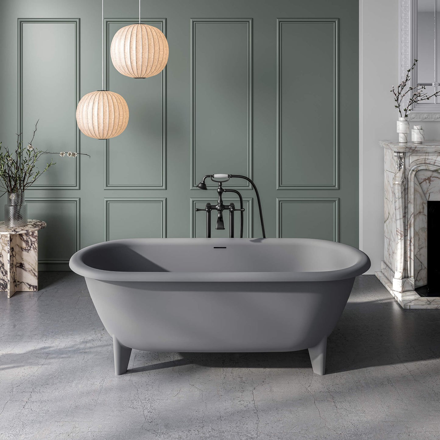 STONETOUCH 66002 Elton Free Standing Bathtub