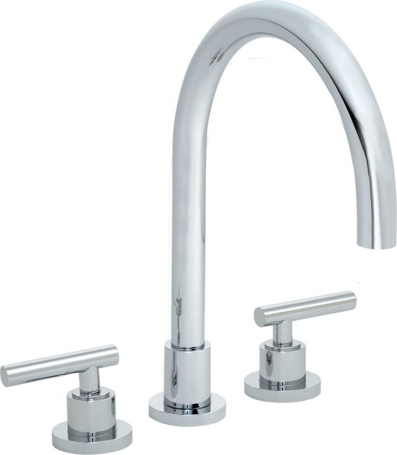 CALIFORNIA FAUCETS 6608 Tiburon Complete Roman Tub Set - Arc Spout