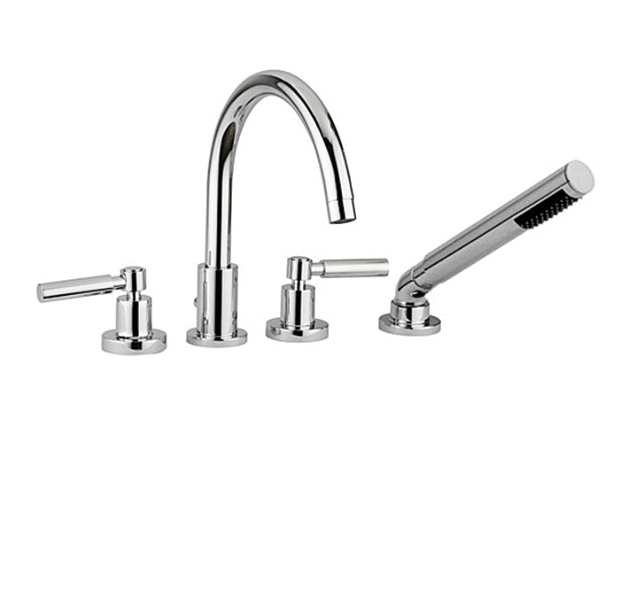 CABANO 66304 4 Piece deck mount tub filler with hand spray Main image