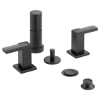 BRIZO 68480 Bidet Faucet - Gray Glass Lever Handles