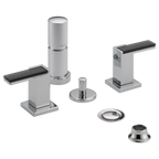 BRIZO 68480 Bidet Faucet - Gray Glass Lever Handles