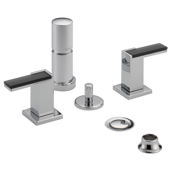 BRIZO 68480 Bidet Faucet - Gray Glass Lever Handles