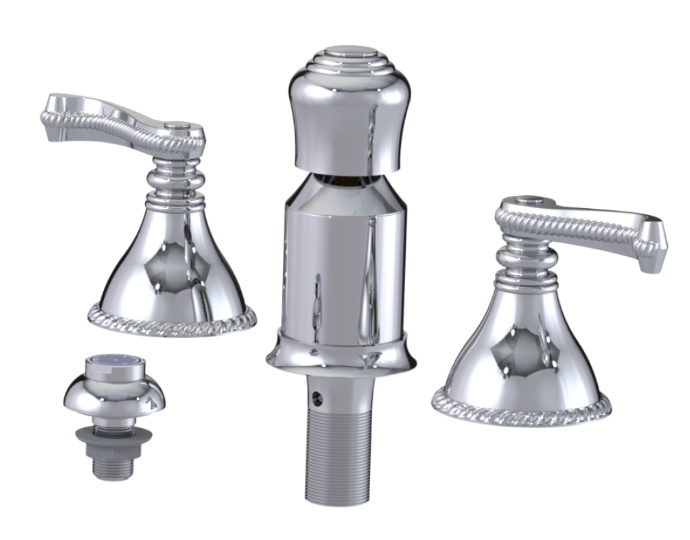 RUBINET 6CETL Etruscan Bidet Fitting with Spray, Diverter, and Vacum Breaker (Less Drain) Main image