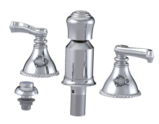 RUBINET 6CETL Etruscan Bidet Fitting with Spray, Diverter, and Vacum Breaker (Less Drain)