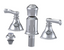 RUBINET 6CETL Etruscan Bidet Fitting with Spray, Diverter, and Vacum Breaker (Less Drain)