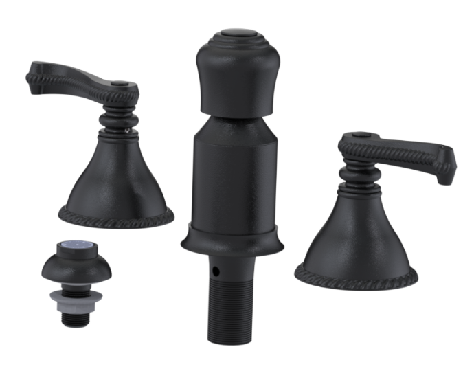 RUBINET 6CETL Etruscan Bidet Fitting with Spray, Diverter, and Vacum Breaker (Less Drain) Secondary image