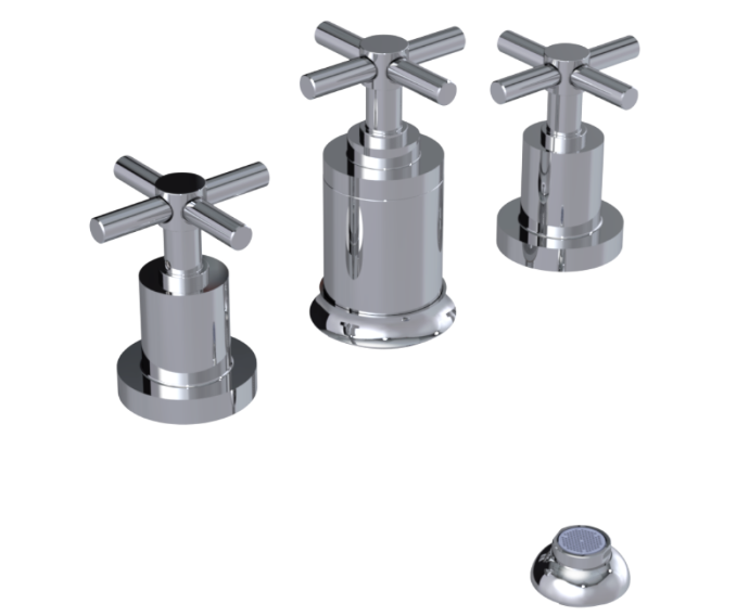 RUBINET 6CGNC Genesis Bidet Fitting with Spray, Diverter, and Vacum Breaker (Less Drain) Main image