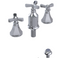 RUBINET 6CHXC Hexis Bidet Fitting with Spray, Diverter, and Vacum Breaker (Less Drain)