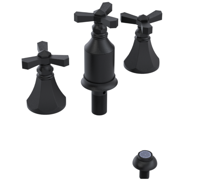 RUBINET 6CHXC Hexis Bidet Fitting with Spray, Diverter, and Vacum Breaker (Less Drain) Secondary image