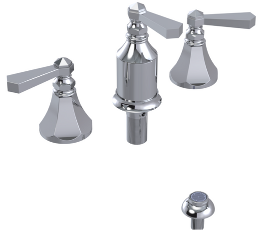 RUBINET 6CHXL Hexis Bidet Fitting with Spray, Diverter, and Vacum Breaker (Less Drain)