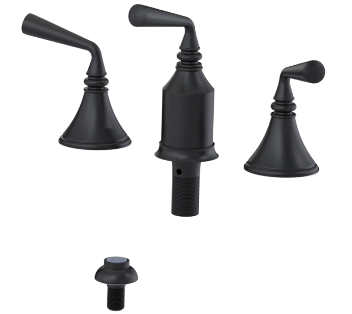 RUBINET 6CJSL Jasmin Bidet Fitting with Spray, Diverter, and Vacum Breaker (Less Drain) Secondary image