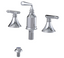 RUBINET 6CJSS Jasmin Bidet Fitting with Spray, Diverter, and Vacum Breaker (Less Drain)