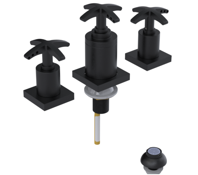 RUBINET 6CLAC LaSalle Bidet Fitting with Spray, Diverter, and Vacum Breaker (Less Drain) Secondary image