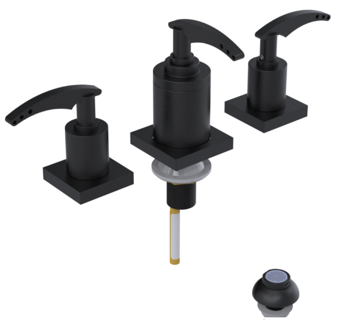 RUBINET 6CLAL LaSalle Bidet Fitting with Spray, Diverter, and Vacum Breaker (Less Drain) Secondary image
