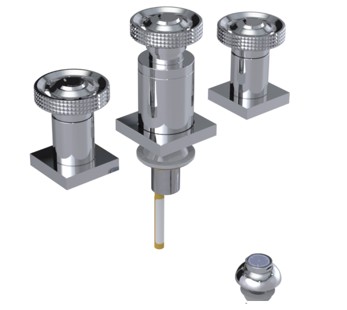 RUBINET 6CLAR LaSalle Bidet Fitting with Spray, Diverter, and Vacum Breaker (Less Drain) Main image