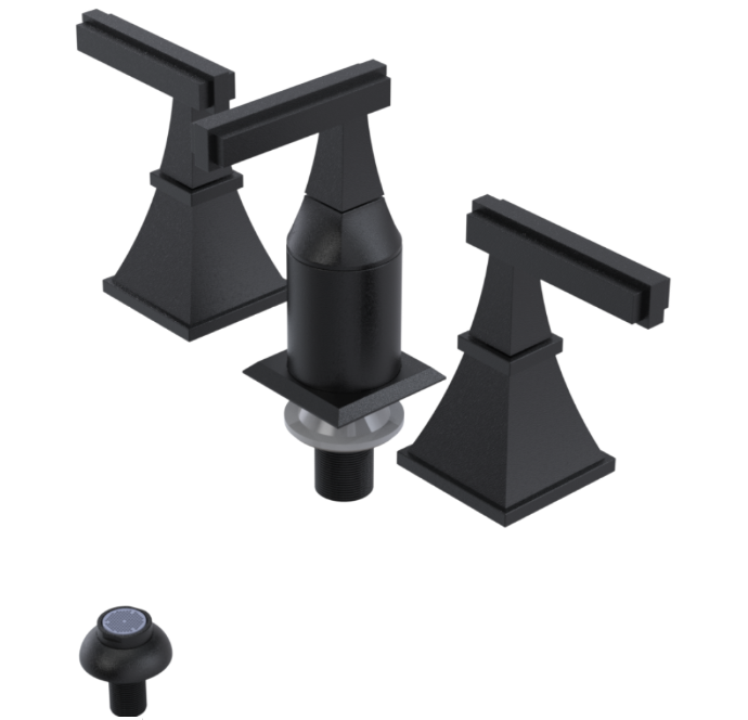RUBINET 6CMQL Matthew Quinn Bidet Fitting with Spray, Diverter, and Vacum Breaker (Less Drain)