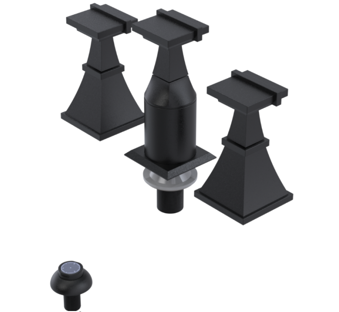 RUBINET 6CMQQ Matthew Quinn Bidet Fitting with Spray, Diverter, and Vacum Breaker (Less Drain) Secondary image