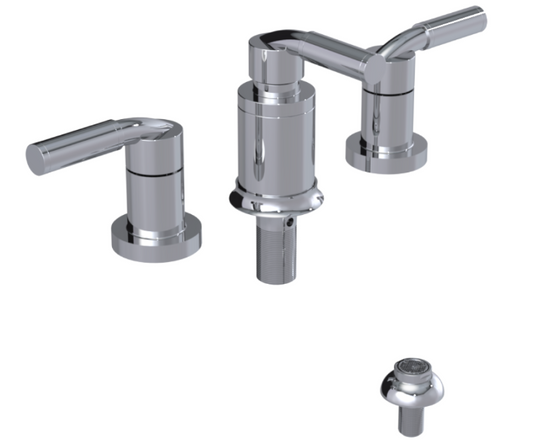 RUBINET 6CNVL Nouveau Bidet Fitting with Spray, Diverter, and Vacum Breaker (Less Drain)