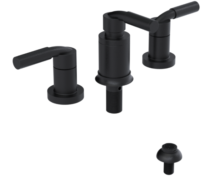 RUBINET 6CNVL Nouveau Bidet Fitting with Spray, Diverter, and Vacum Breaker (Less Drain) Secondary image