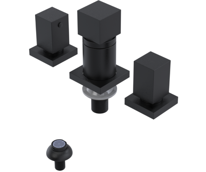 RUBINET 6CRSQ Seven Bidet Fitting with Spray, Diverter, and Vacum Breaker (Less Drain) Secondary image