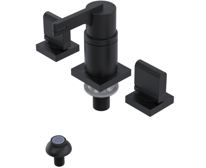 RUBINET 6CRTQ R10 Bidet Fitting with Spray, Diverter, and Vacum Breaker (Less Drain)