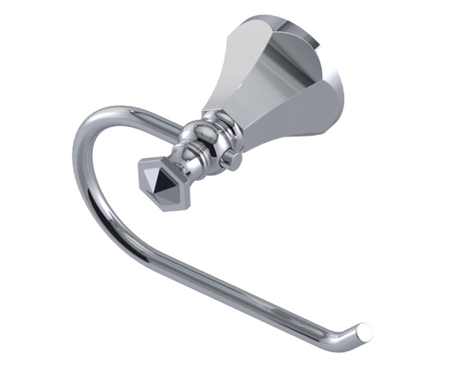 RUBINET 7FHX0 Hexis Single Post Toilet Paper Holder