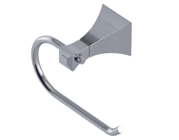 RUBINET 7FIC0 Ice Single Post Toilet Paper Holder Main image