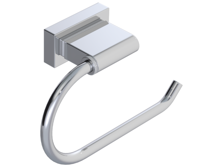 RUBINET 7FRT0 R10 Single Post Toilet Paper Holder