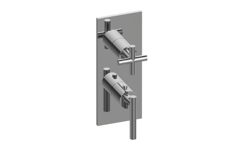 GRAFF M.E./Terra G-8048-LM62C17-T Square M-Series Valve Trim with Two Handles