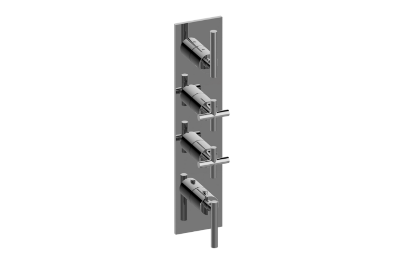 GRAFF M.E./Terra G-8059-ALM62C17-T Square M-Series Valve Trim with Four Handles