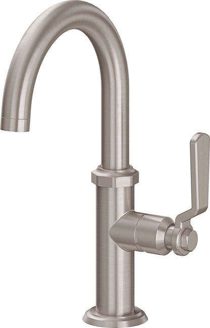 California Faucets Tiburon 6609-2 Single Hole Lavatory/Bar/Prep Faucet - High Spout